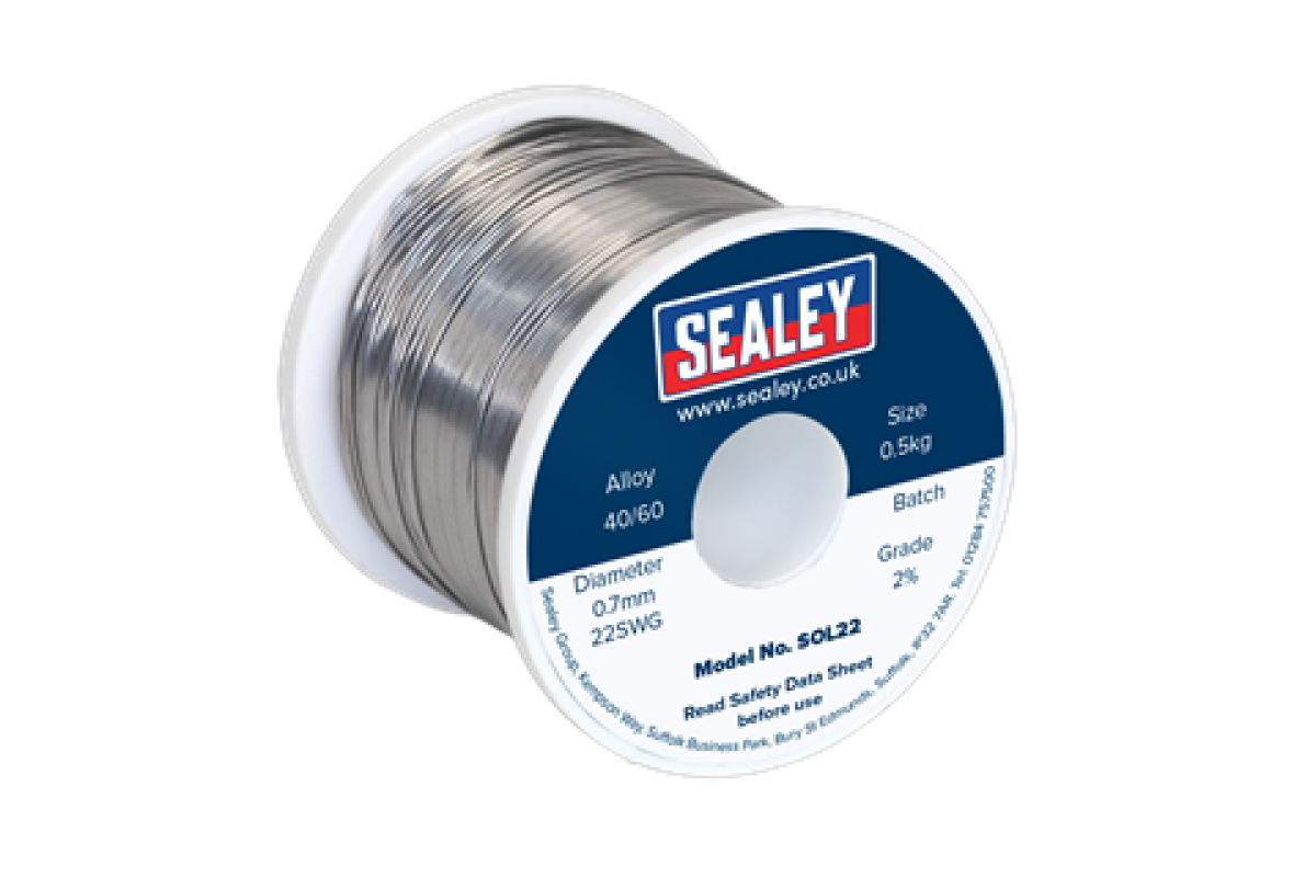 SOLDER WIRE QUICK FLOW 2 0.7MM/22SWG 40/60 0.5KG REEL Four Fasteners Ltd