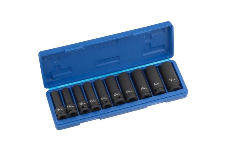 10 Piece Deep Impact Socket Set, 1/2