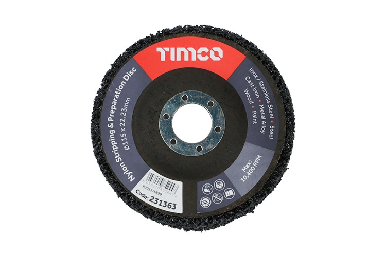 115MM x 22.23MM NYLON STRIPPING & PREPARATION DISC (1PK)