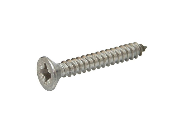 12 X 1 1/2 SELF TAPPING SCREW (PZ2) (COUNTERSUNK) (ZINC)