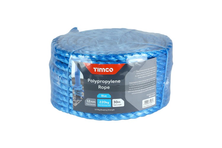 12mm x 30m Blue Poly Rope - Coil BR1230C