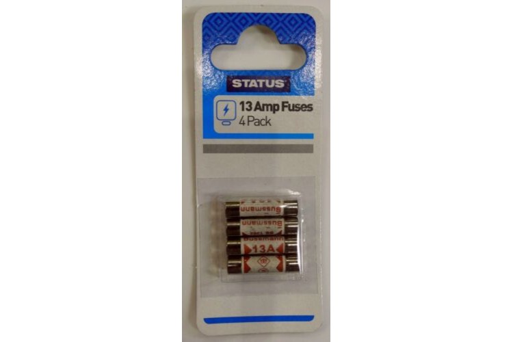 13 AMP HOUSEHOLD FUSE (4 PK)