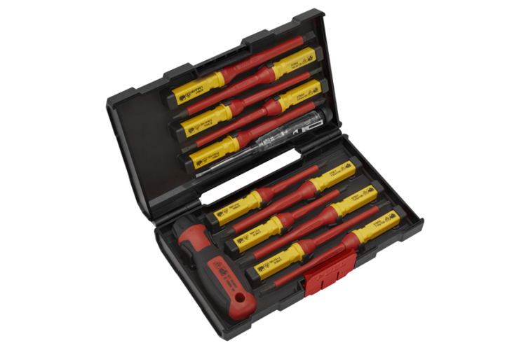 13pc Interchangeable Screwdriver Set - VDE Approved