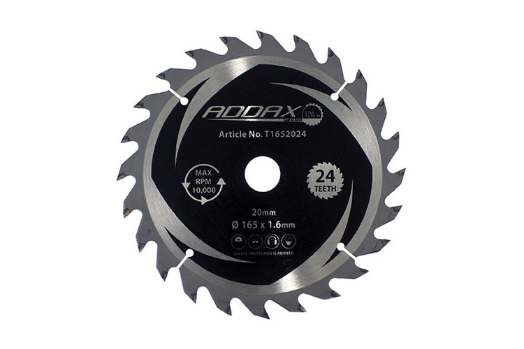 165MM X 20MM - 24T HANDHELD CORDLESS TRIM SAW BLADE (TCT)