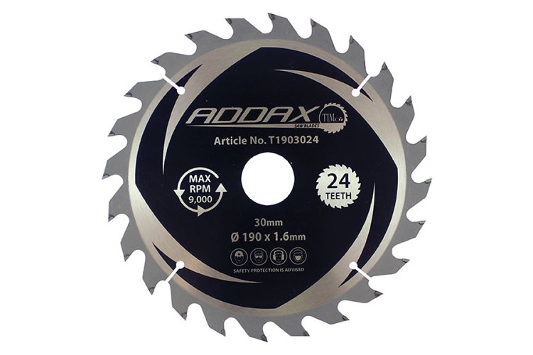 190 x 30 x 24T TCT Cordless Trim Sawblades T1903024