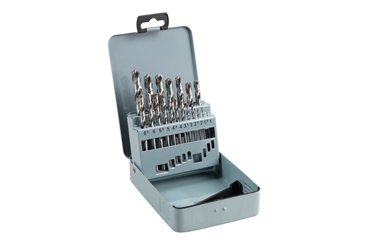 19pcs HSS-G Bit Set 1-10mm - M2 x 1 case