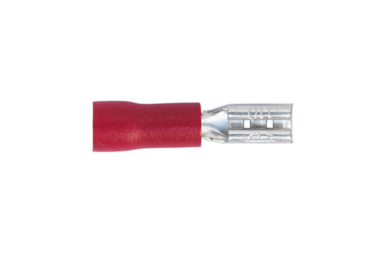 2.8MM RED PUSH ON FEMALE TERMINAL (100 PK)