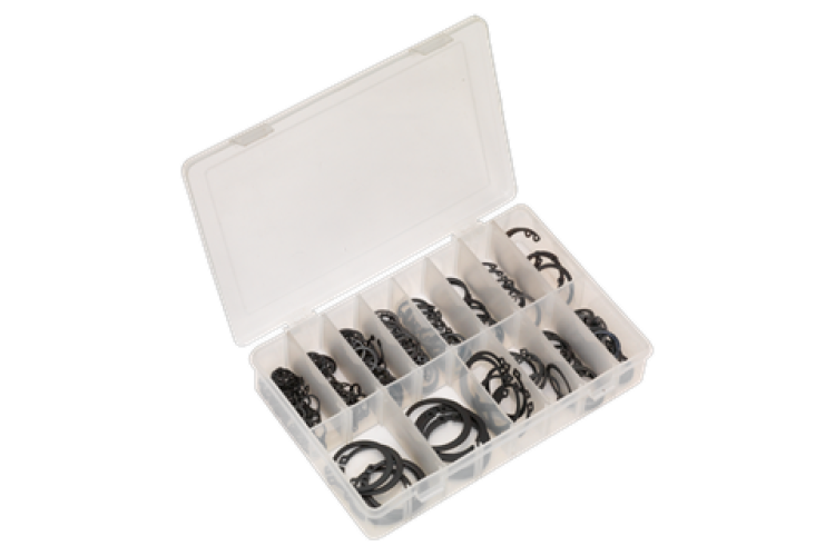 200PC METRIC INTERNAL & EXTERNAL CIRCLIP ASSORTMENT BOX