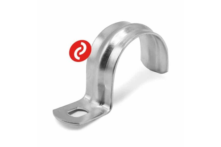 20MM HALF SADDLE CLIP (ZINC)