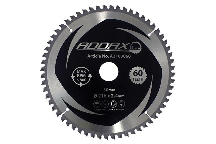 216 X 30 X 60T TCT -5 DEGREE SAWBLADE