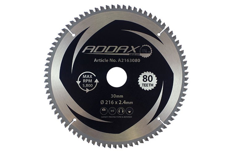 216 X 30 X 80T TCT -5 DEGREE SAWBLADE