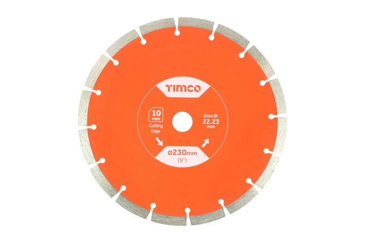 230MM x 22.2MM GENERAL PURPOSE DIAMOND BLADE SEGMENTED 7MM