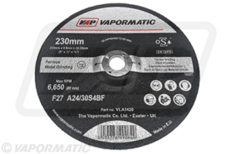 230MM GRINDING DISC (VAPORMATIC)