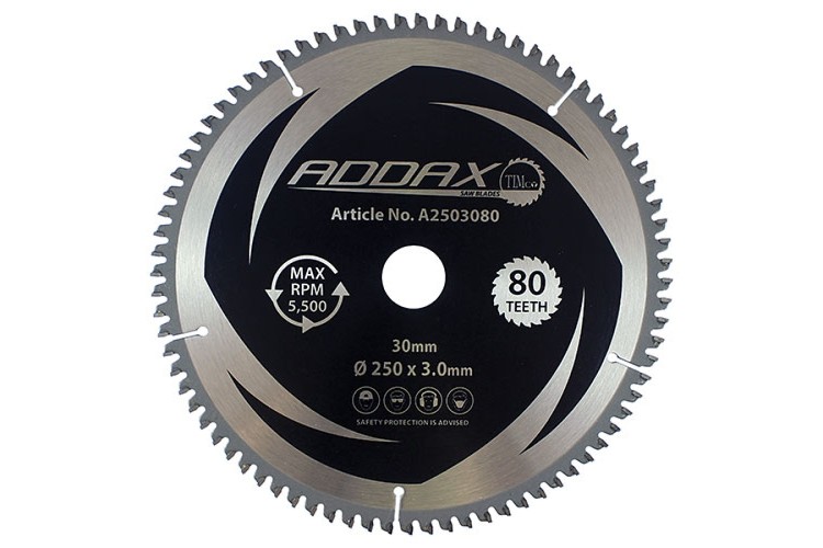 250 X 30 X 80T TCT -5 DEGREE SAWBLADE