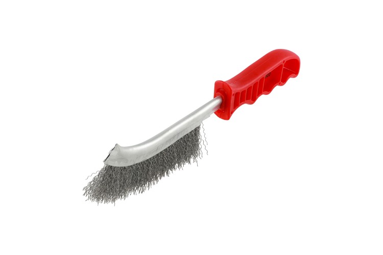 255MM HANDLE WIRE BRUSH (STEEL) (RED)