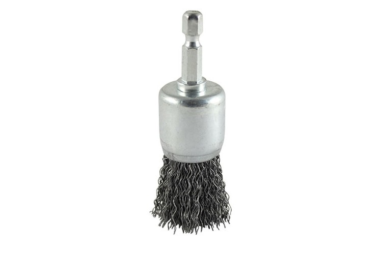 25MM CRIMP WIRE END BRUSH FOR DRILLS