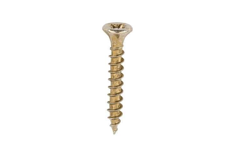 3.5 x 25MM VELOCITY SCREW (PZ2) (COUNTERSUNK) (YELLOW ZINC)