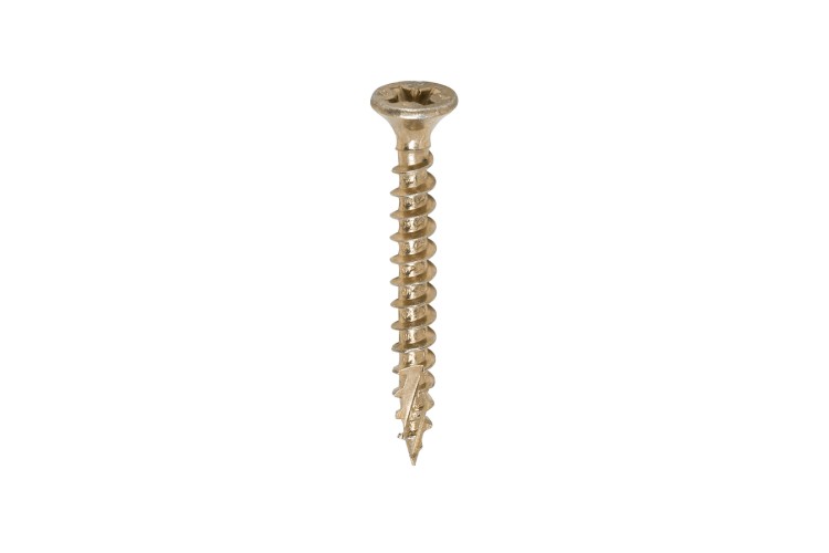 3.5 X 30MM C2 WOODSCREW (PZ2) (COUNTERSUNK) (YELLOWZINC)