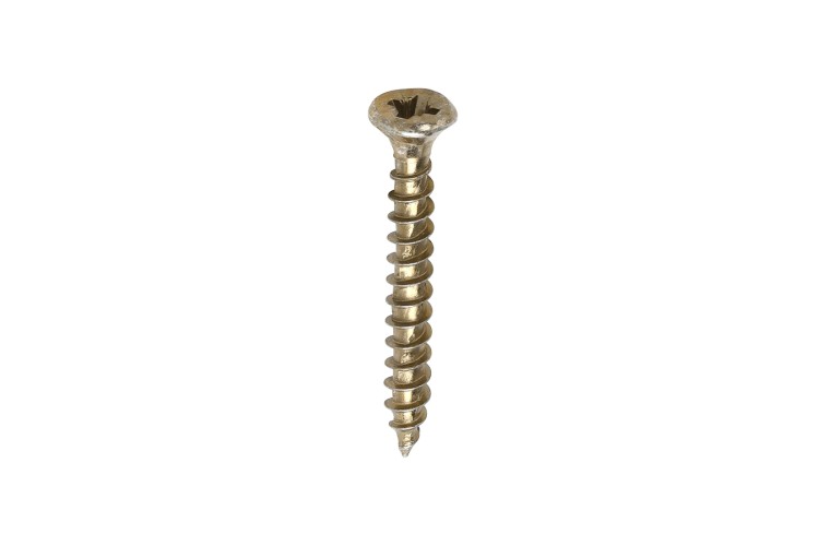 3.5 x 30MM VELOCITY SCREW (PZ2) (COUNTERSUNK) (YELLOW ZINC)