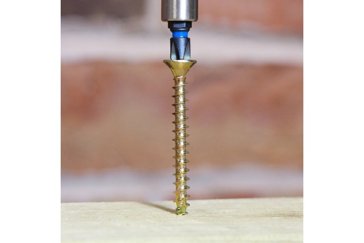 3.5 X 50MM C2 WOODSCREW (PZ2) (COUNTERSUNK) (YELLOWZINC)