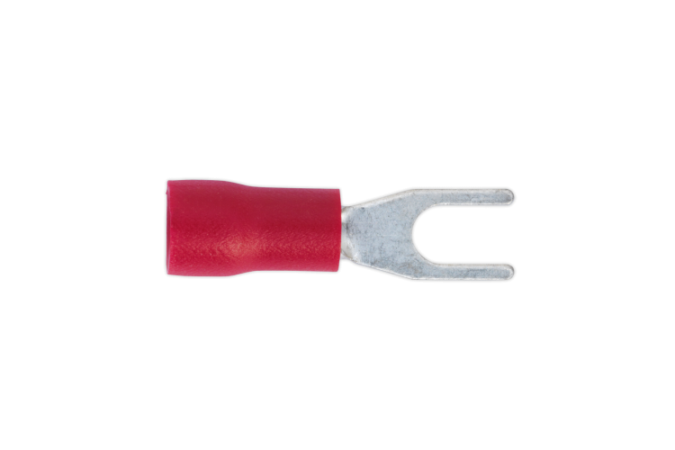 3.7MM FORK TYPE TERMINAL (RED) (100 PK)