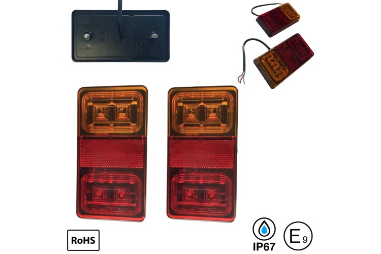 3 IN 1 LED LAMP REAR TRAILER (12V/24V) (PAIR)