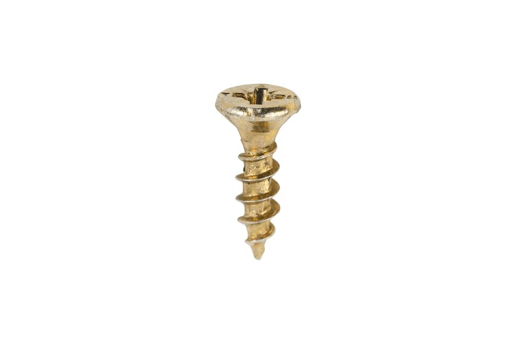 4.0 x 16MM VELOCITY SCREW (PZ2) (COUNTERSUNK) (YELLOW ZINC)