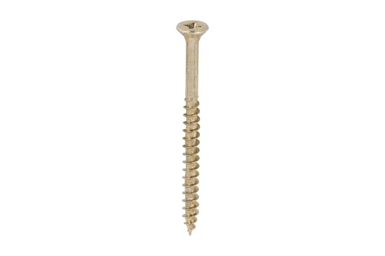 4.5 x 60MM VELOCITY SCREW (PZ2) (COUNTERSUNK) (YELLOW ZINC) 