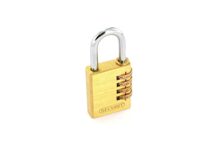 40MM RESETTABLE CODE PADLOCK (BRASS)