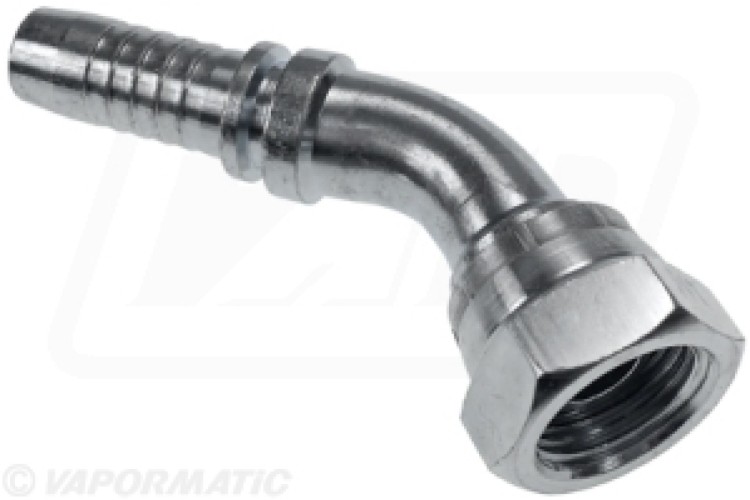 45 DEGREE ELBOW INSERT 3/8 BSP X 3/8 HOSE