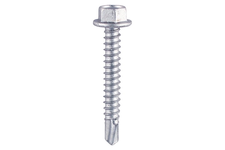 5.5 x 19 Hex No.3 S/Dr Screw W16 - (BZP)