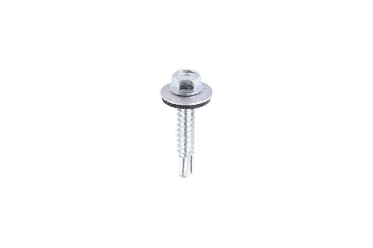 5.5MM x 25MM HEX SELF DRILLING SCREW (EPDM) (TEK) (No.3) (100PK)