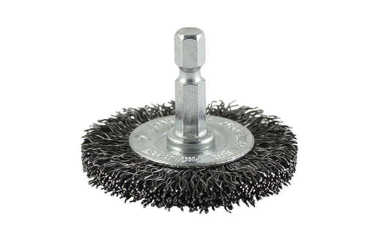 50MM DRILL CRIMP WIRE BRUSH WHEEL