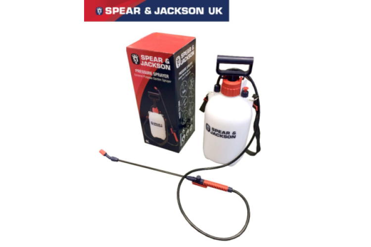 5LTR SPEAR & JACKSON PUMP ACTION PRESSURE SPRAYER