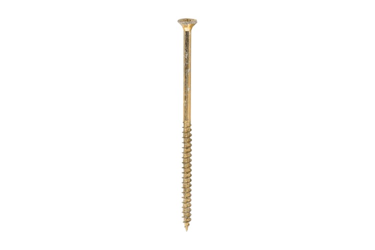 6.0 X 130MM VELOCITY SCREW (PZ2) (COUNTERSUNK) (YELLOW ZINC)