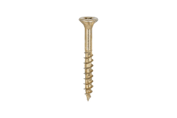 6.0 x 50MM VELOCITY SCREW (PZ2) (COUNTERSUNK) (YELLOW ZINC)