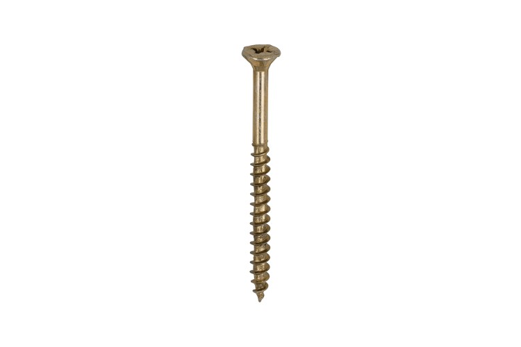 6.0 x 80MM VELOCITY SCREW (PZ2) (COUNTERSUNK) (YELLOW ZINC)