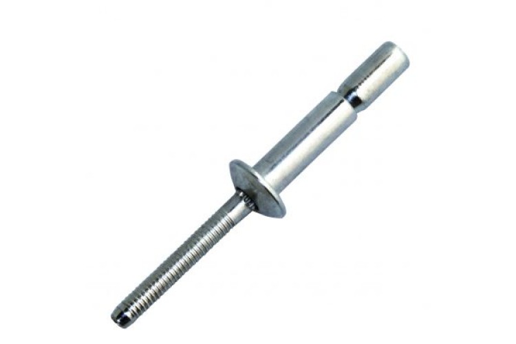 6.4MM X 20MM DOME HEAD SUPERIV (STRUCTURAL RIVET) (STEEL/STEEL)