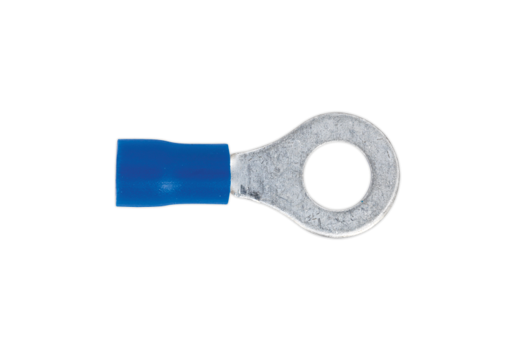 6.4MM RING TERMINAL (BLUE (100 PK)