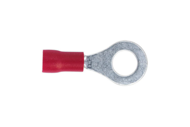 6.4MM RING TERMINAL (RED) (100 PK)