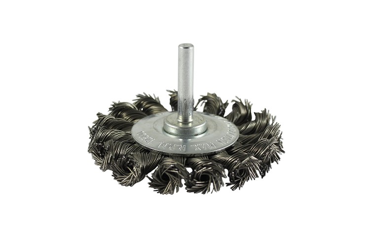 75MM TWISTED WIRE WHEELBRUSH FOR DRILLS