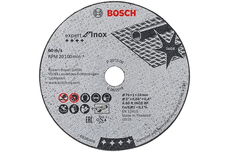 76MM X 1MM PROFESSIONAL CUTTING DISC (BOSCH) (5 PK) (10MM BORE)