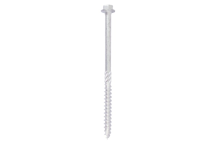 8.0 X 150MM HEX HEAD TIMBER SCREW (GALV) (10 PK)