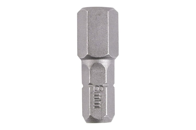 8.0 x 25 Hex Driver Bit - S2 Grey 8HX25GB