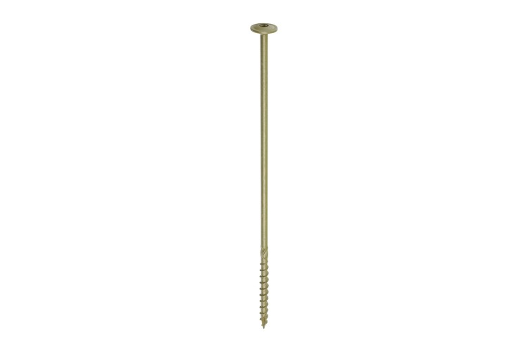 8.0 x 275 TIMBER FRAME CONSTRUCTION & LANDSCAPING SCREWS (WAFER) (GREEN ORGANIC)