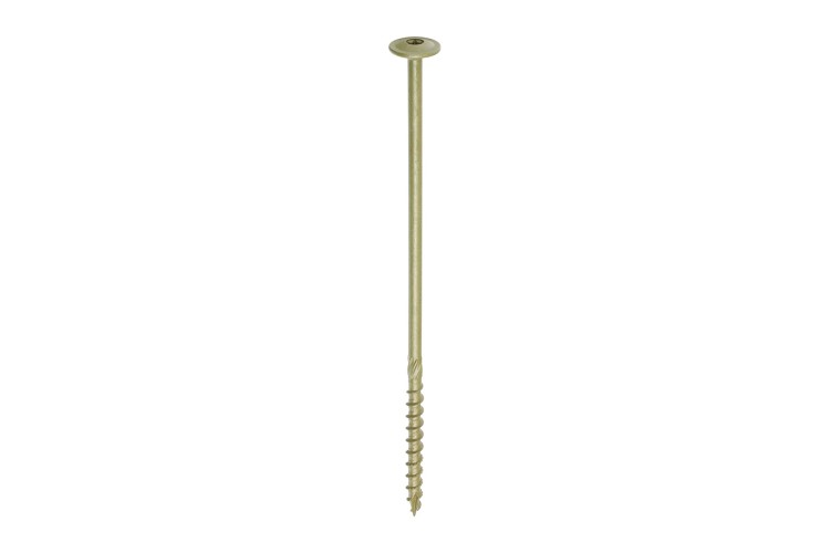 8.0MM X 225MM TIMBER FRAME SCREW (50PK)  (WAFER) (EXTERIOR) (GREEN ORGANIC)