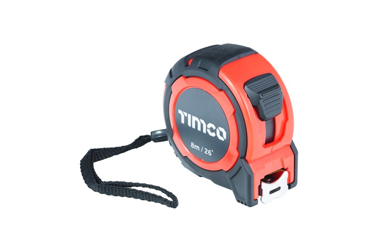 TAPE MEASURE (8MTR - 26FT X 25MM) (TIMCO)