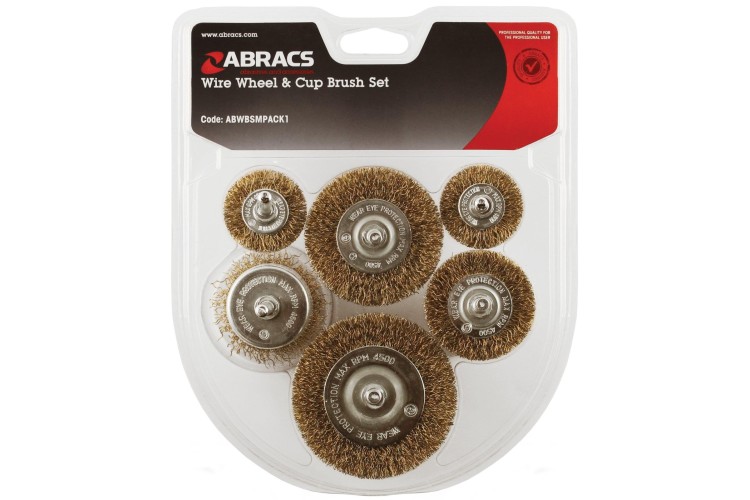 Abracs 6pce Spindle Mounted Brush Set