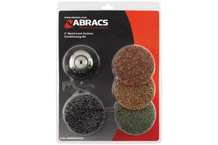 Abracs 7pce 75mm Quick Lock Surface Conditioning