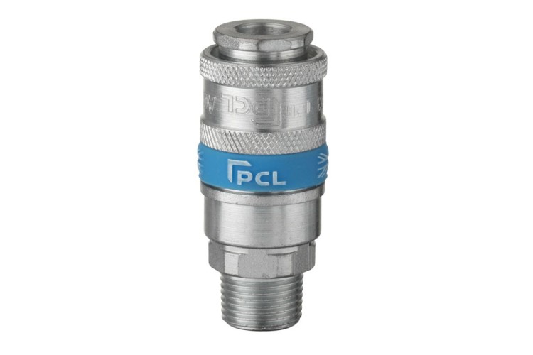 FEMALE AIRFLOW COUPLING X 3/8 THREAD MALE (PCL )  